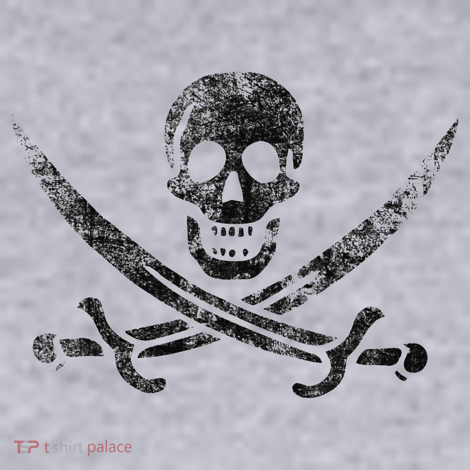 Calico Jack Pirate Flag Jolly Roger Distressed Graphic Women's Sweatshirt
