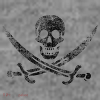 Calico Jack Pirate Flag Jolly Roger Distressed Graphic Toddler Hoodie thumb 2