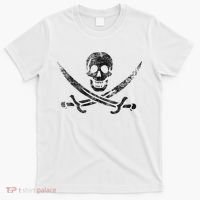 Calico Jack Pirate Flag Jolly Roger Distressed Graphic T-Shirt thumb 0