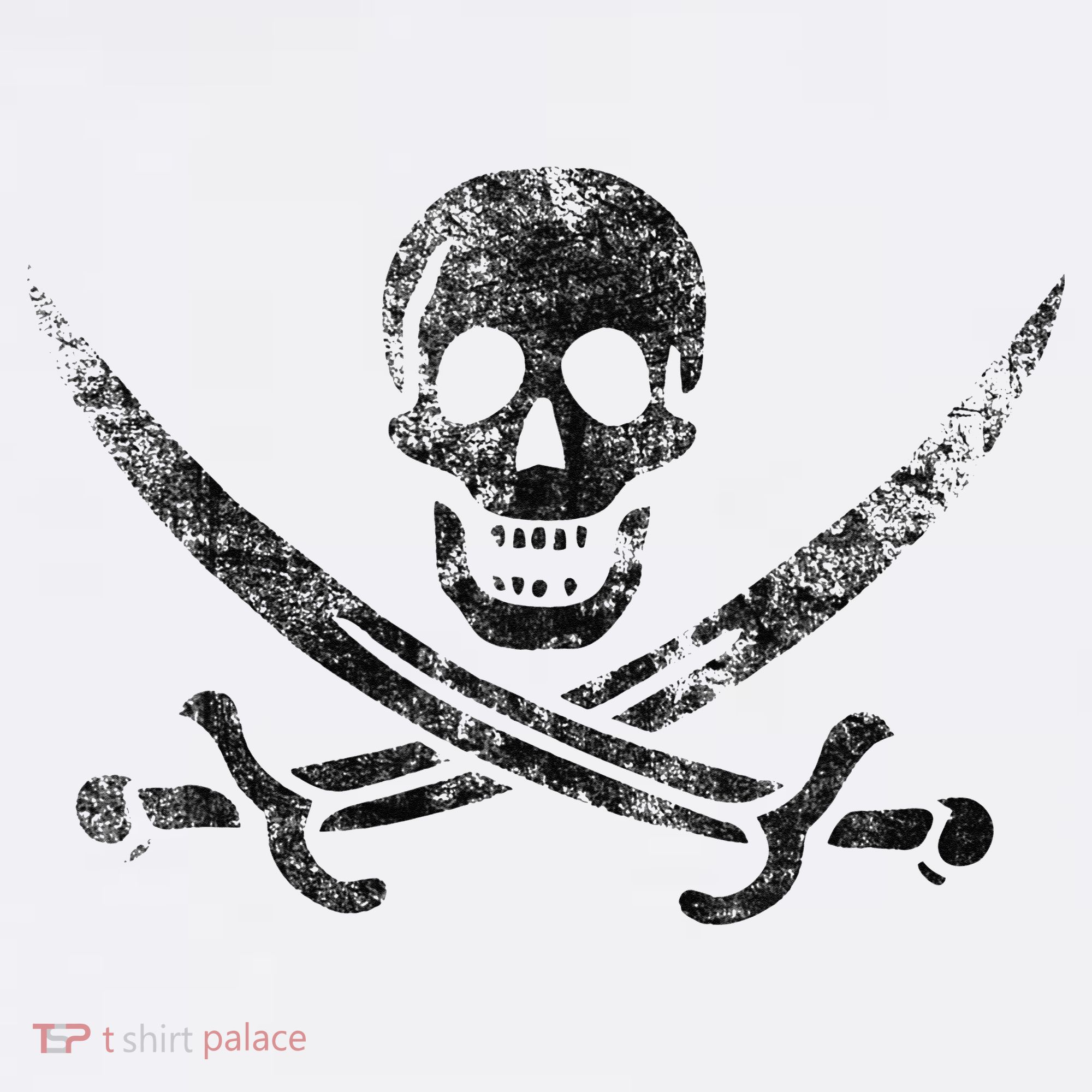 Calico Jack Pirate Flag Jolly Roger Distressed Graphic Women's Hoodie