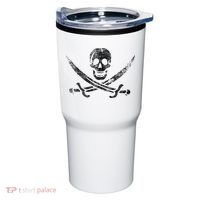 Calico Jack Pirate Flag Jolly Roger Distressed Graphic Tumbler thumb 0