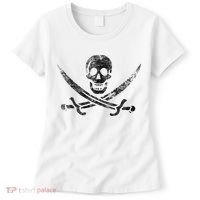 Calico Jack Pirate Flag Jolly Roger Distressed Graphic Women's T-Shirt thumb 0