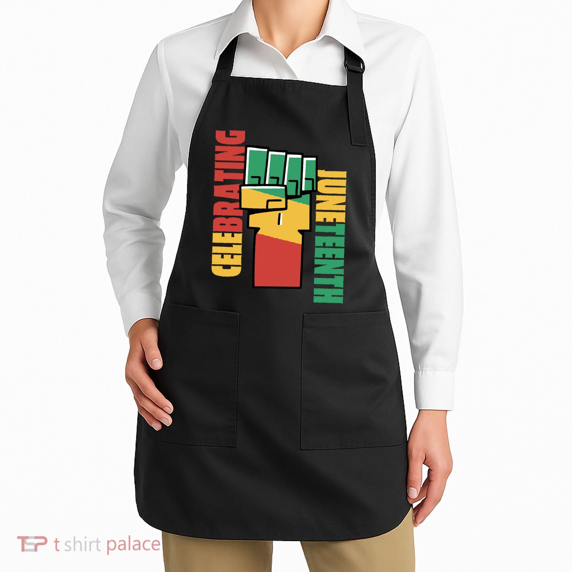 Celebrating Juneteenth Power Fist Apron