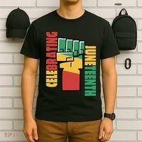 Celebrating Juneteenth Power Fist T-Shirt thumb 6