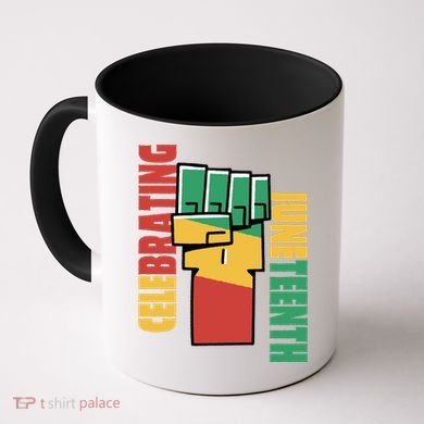 Celebrating Juneteenth Power Fist Coffee Mug
