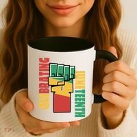 Celebrating Juneteenth Power Fist Coffee Mug thumb 3