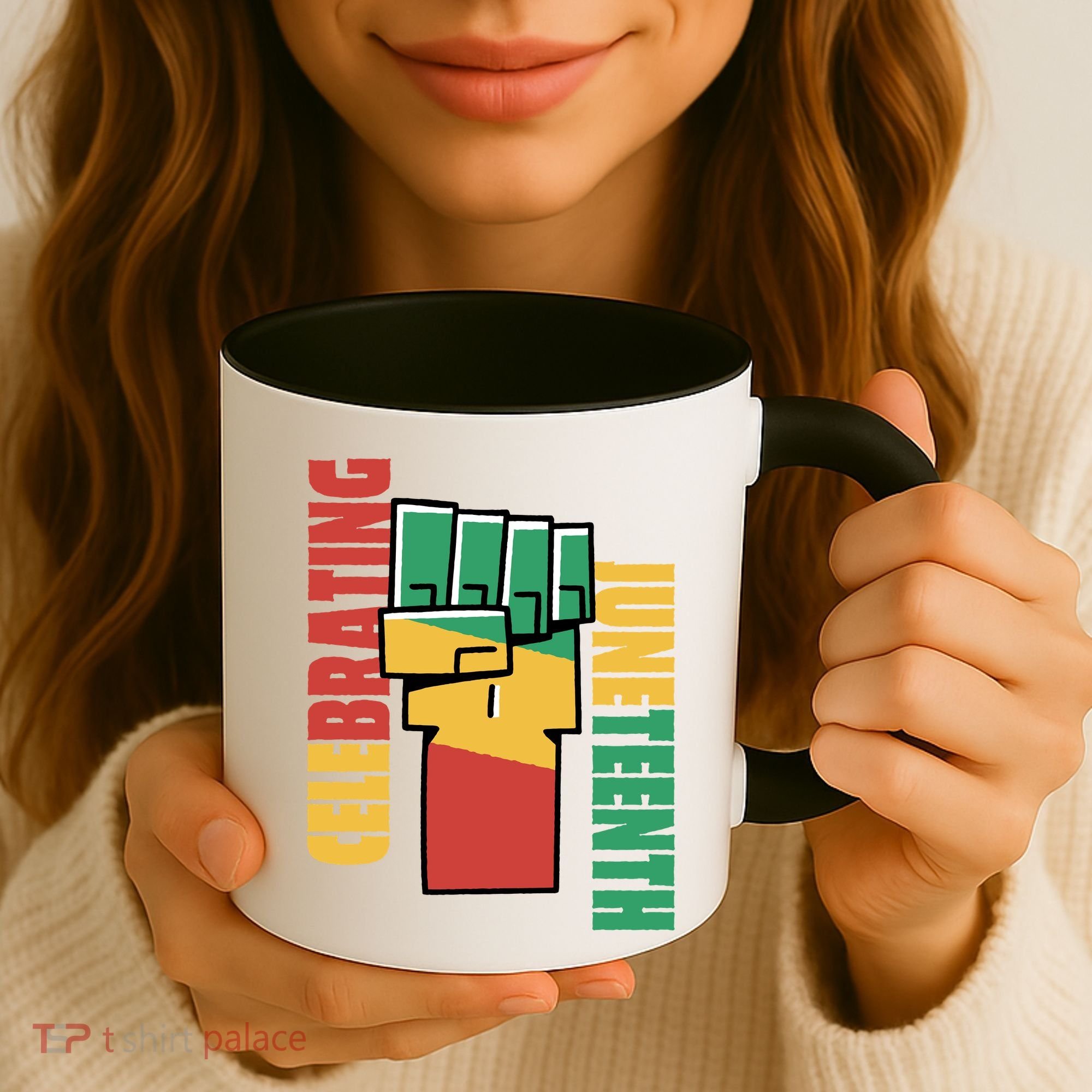 Celebrating Juneteenth Power Fist Coffee Mug