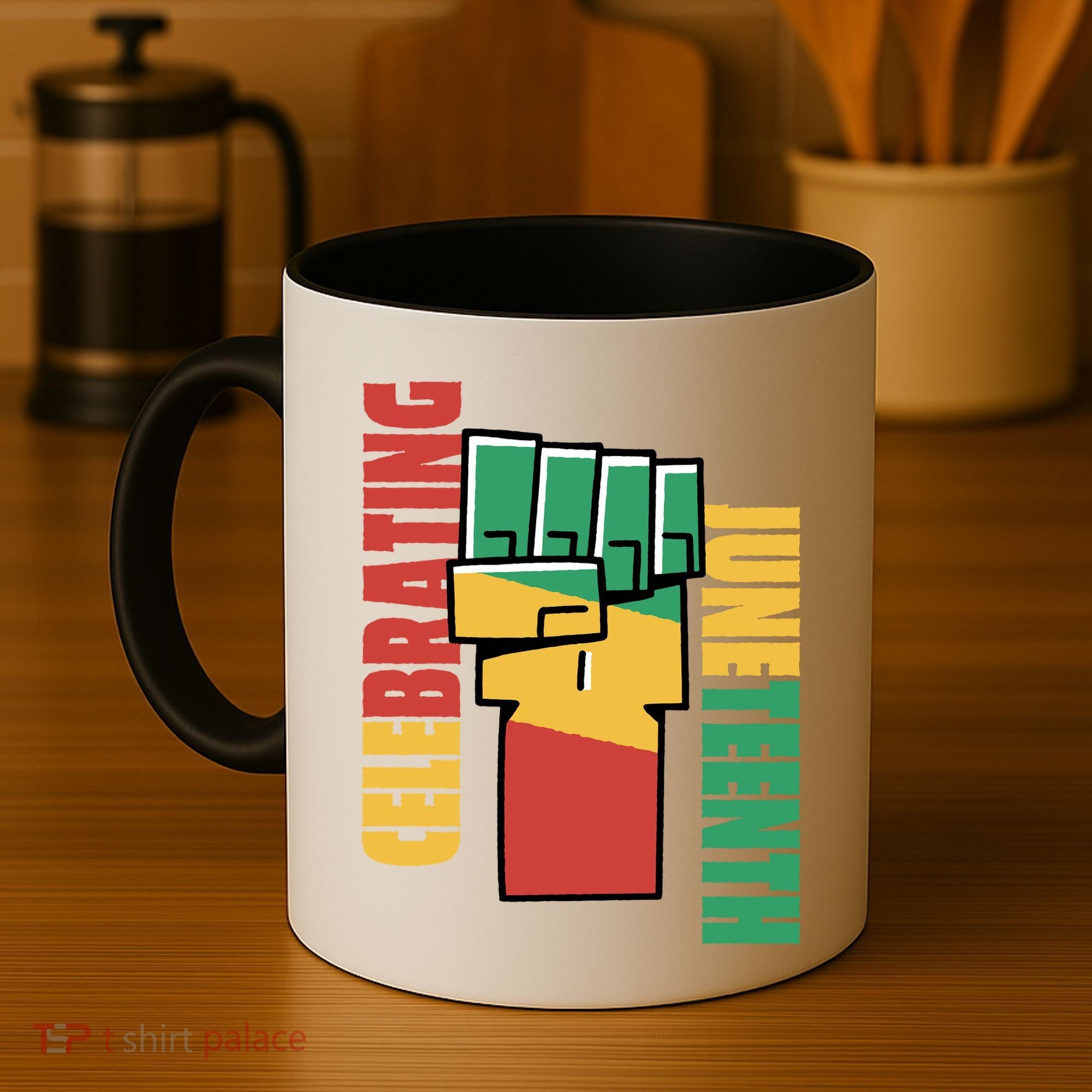 Celebrating Juneteenth Power Fist Coffee Mug