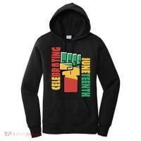 Celebrating Juneteenth Power Fist Women's Hoodie thumb 0