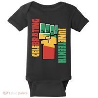 Celebrating Juneteenth Power Fist Baby Bodysuit thumb 0