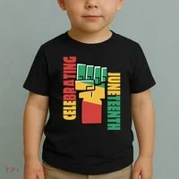 Celebrating Juneteenth Power Fist Toddler T-Shirt thumb 2