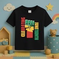 Celebrating Juneteenth Power Fist Toddler T-Shirt thumb 3