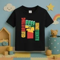 Celebrating Juneteenth Power Fist Toddler T-Shirt thumb 3