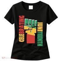 Celebrating Juneteenth Power Fist Women's T-Shirt thumb 0