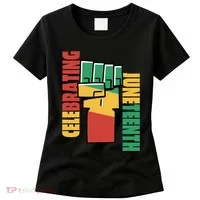 Celebrating Juneteenth Power Fist Women's T-Shirt thumb 0