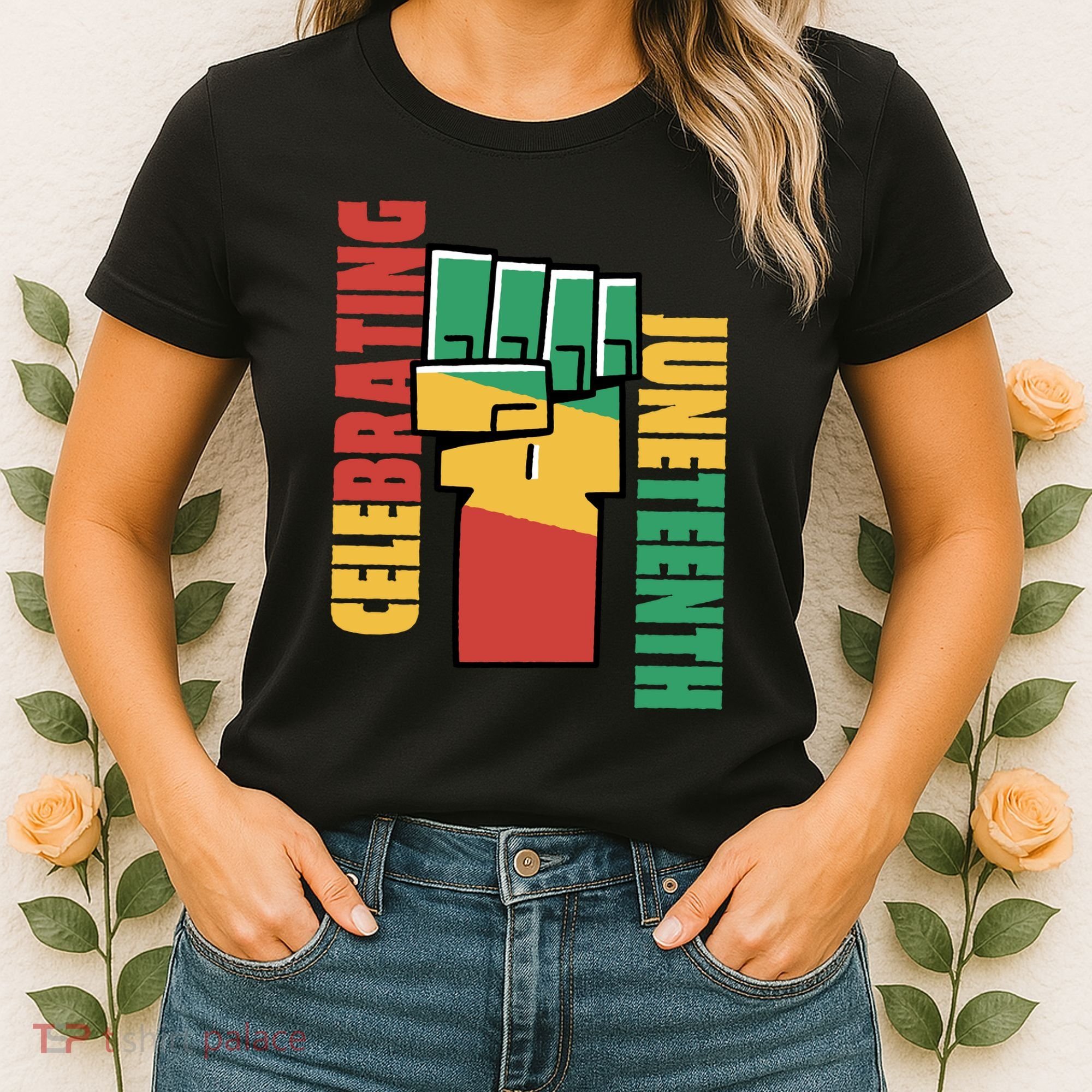 Celebrating Juneteenth Power Fist Women's T-Shirt