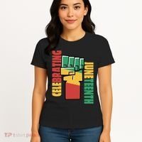 Celebrating Juneteenth Power Fist Women's T-Shirt thumb 4
