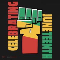 Celebrating Juneteenth Power Fist Kids Long Sleeve Shirt thumb 2