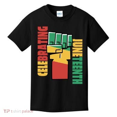 Celebrating Juneteenth Power Fist Kids T-Shirt