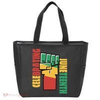 Celebrating Juneteenth Power Fist Tote Bag thumb 0