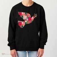 Christmas Joyful Pattern Peace Dove Women's Sweatshirt thumb 0