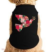 Christmas Joyful Pattern Peace Dove Doggie Tank thumb 0