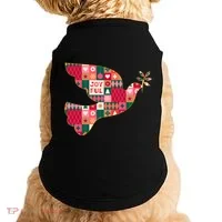 Christmas Joyful Pattern Peace Dove Doggie Tank thumb 0