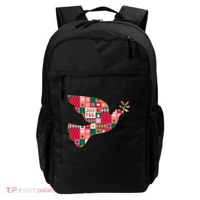 Christmas Joyful Pattern Peace Dove Backpack