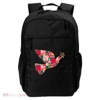 Christmas Joyful Pattern Peace Dove Backpack thumb 0
