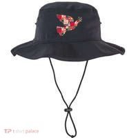 Christmas Joyful Pattern Peace Dove Bucket Hat thumb 0