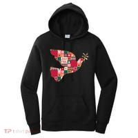 Christmas Joyful Pattern Peace Dove Women's Hoodie thumb 0