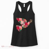 Christmas Joyful Pattern Peace Dove Women's Tank Top thumb 0
