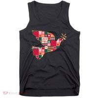 Christmas Joyful Pattern Peace Dove Tank Top thumb 0