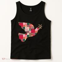 Christmas Joyful Pattern Peace Dove Tank Top thumb 2