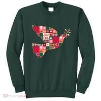 Christmas Joyful Pattern Peace Dove Sweatshirt thumb 0