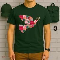 Christmas Joyful Pattern Peace Dove T-Shirt thumb 6