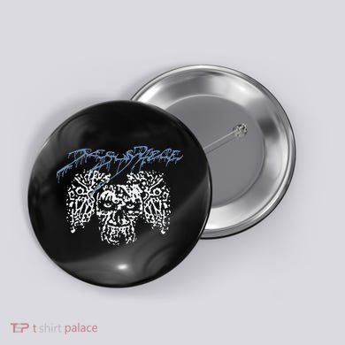 Coldcuts Jesus Piece Three Skulls Button