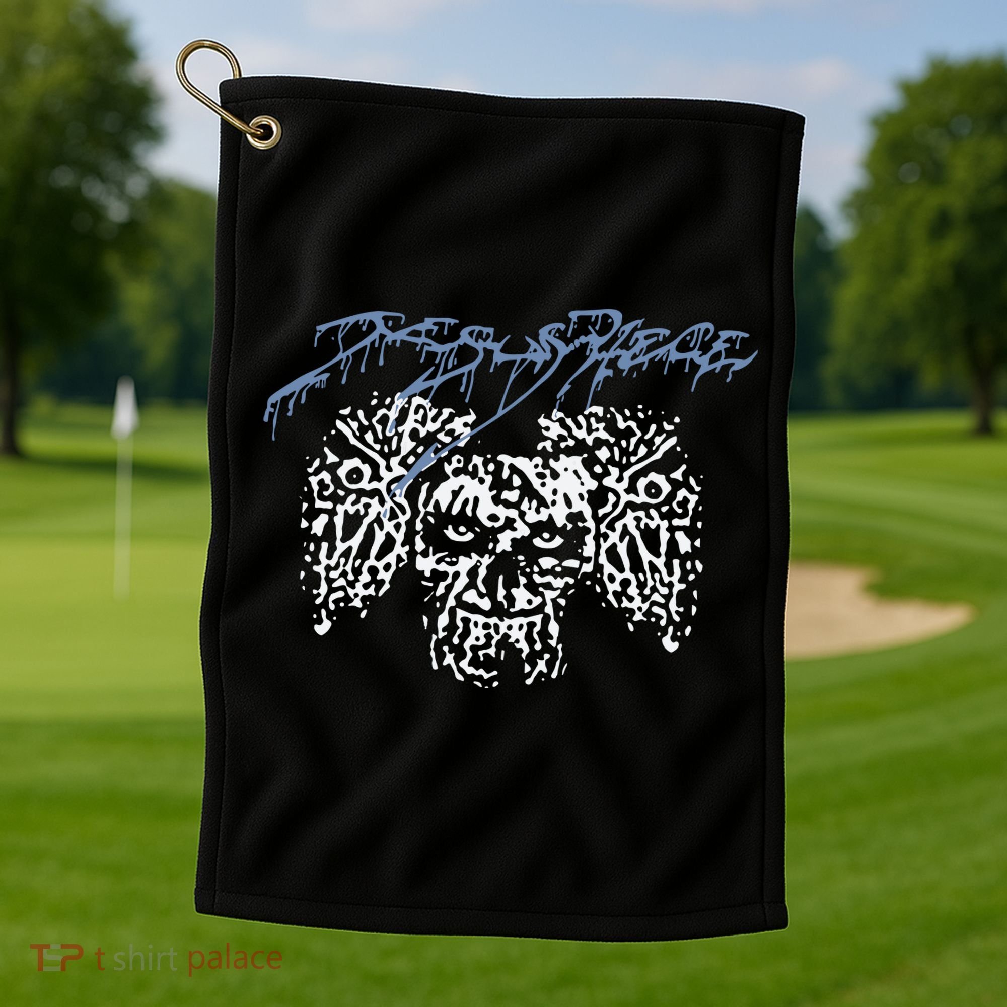 Coldcuts Jesus Piece Three Skulls Golf Towel