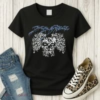 Coldcuts Jesus Piece Three Skulls Women's T-Shirt thumb 3