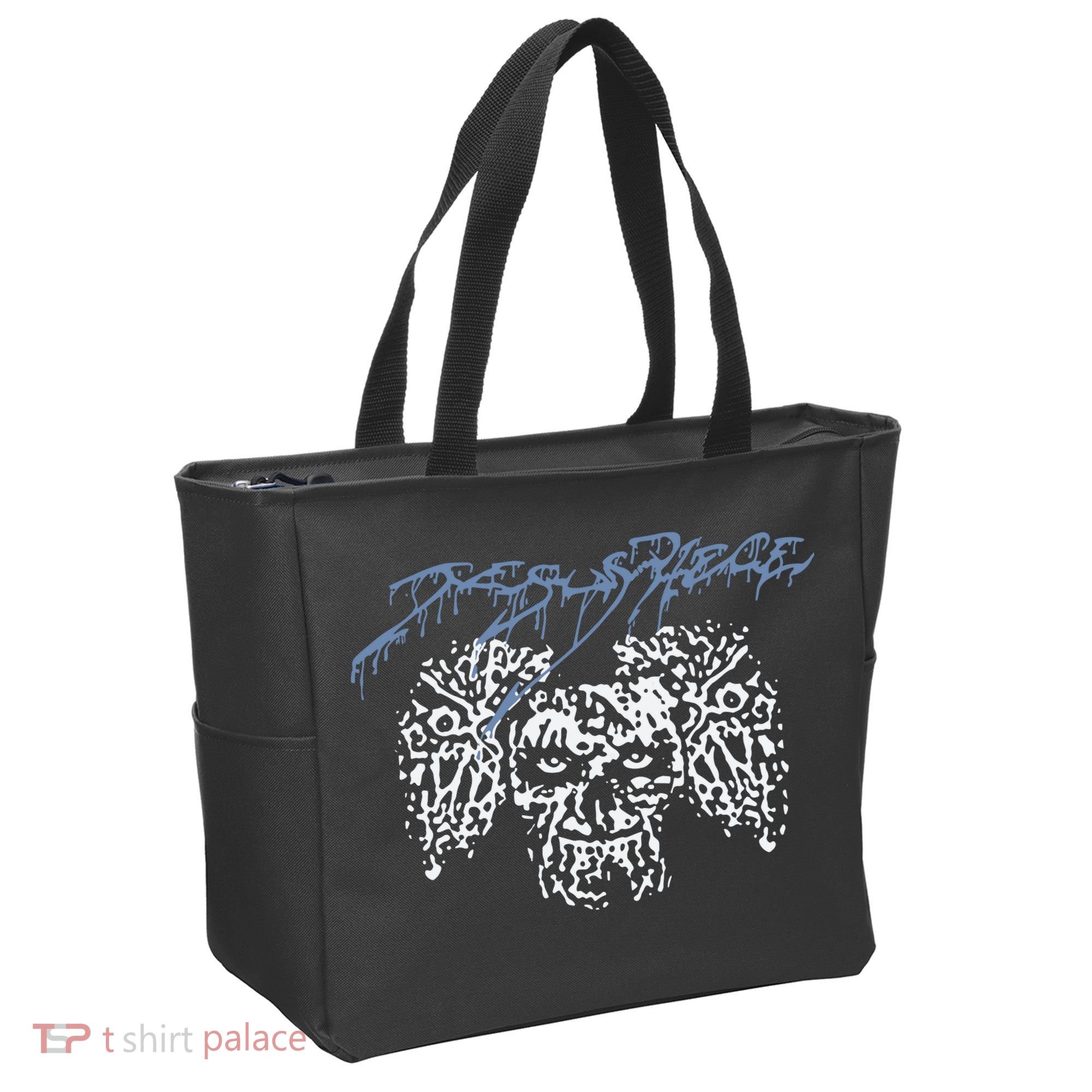 Coldcuts Jesus Piece Three Skulls Tote Bag