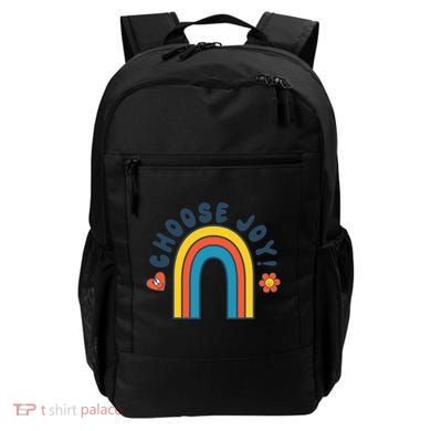 Choose Joy! Retro 70's Style Happy Rainbow Cool Gift Backpack