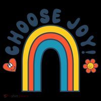 Choose Joy! Retro 70's Style Happy Rainbow Cool Gift Coffee Mug thumb 5