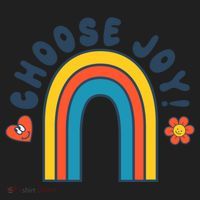 Choose Joy! Retro 70's Style Happy Rainbow Cool Gift Hat thumb 2