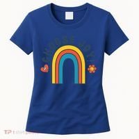 Choose Joy! Retro 70's Style Happy Rainbow Cool Gift Women's T-Shirt thumb 0