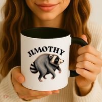 Charming Jimothy Raccoon Gift Coffee Mug thumb 3