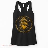 Cor Jesu Sacratissimum SacredHeart Of Jesus Catholic Faith Women's Tank Top thumb 0
