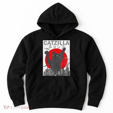 Catzilla Japanese Sunset Style Cat Hoodie