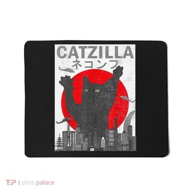 Catzilla Japanese Sunset Style Cat Mousepad