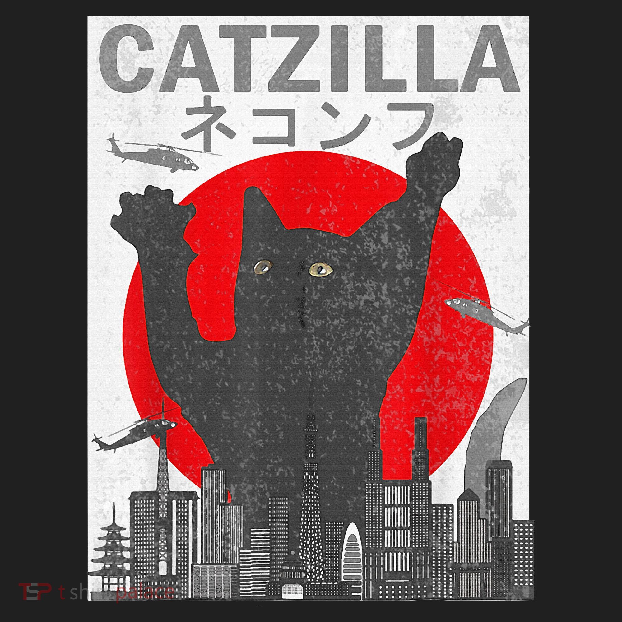 Catzilla Japanese Sunset Style Cat Hat