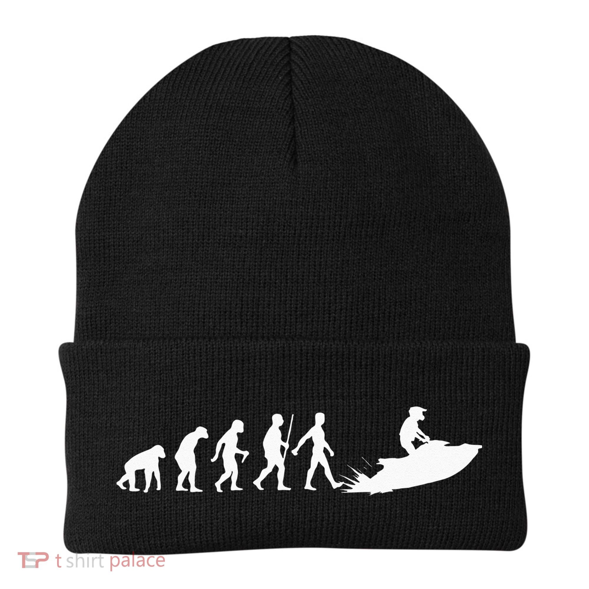 Cool Jet Ski For Men Women Evolution Sea Water Skiing Racing Beanie